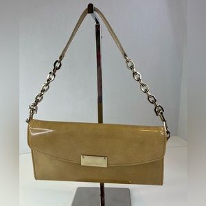 Jimmy Choo Beige Patent Leather Purse w/Authenticity Card